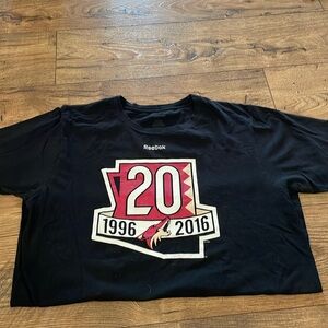 Black Arizona Coyotes Tshirt from Reebok. Excellent condition!